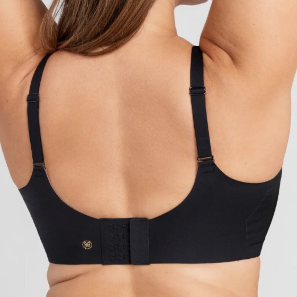 Honeylove Women's XL Black CrossOver Wireless Support Comfortable Mesh Bra - Picture 6 of 6